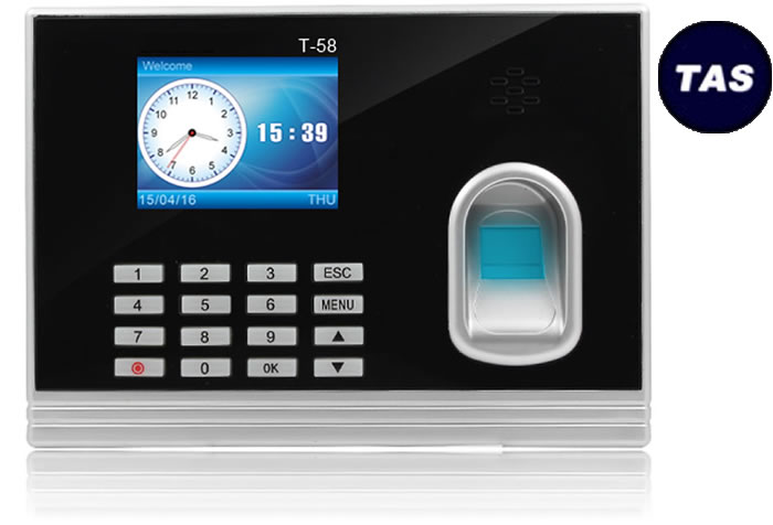 TM58 BIOMETRIC FINGERPRINT CLOCKING SYSTEMS